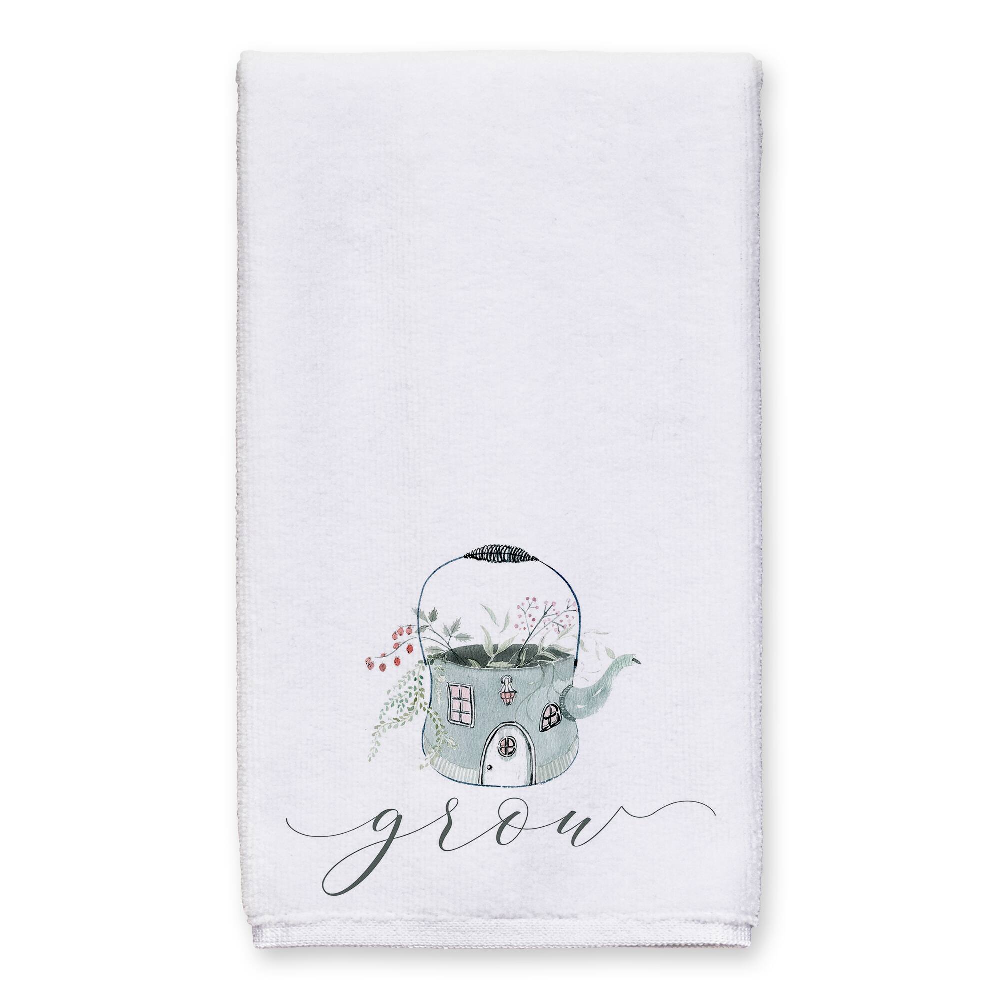 Grow Teapot Floral Tea Towel - Set of 2